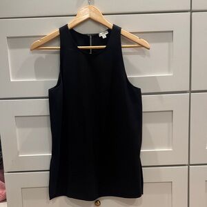 Vince black top with side slits